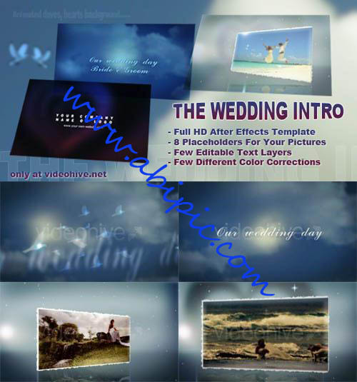 دانلود پروژه افتر افکت مخصوص ازدواج The Wedding Intro