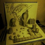 تصاویری از نقاشی های به ظاهر سه بعدی بسیار زیبا