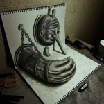 تصاویری از نقاشی های به ظاهر سه بعدی بسیار زیبا