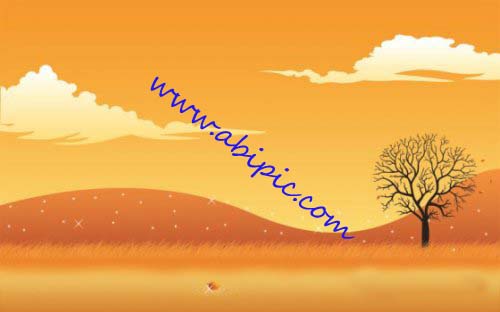 دانلود طرح لایه باز PSD منظره پاییزی Autumn Scene in Photoshop