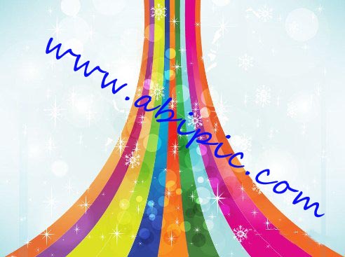 دانلود طرح وکتور رنگین کمان Rainbow Magic Vector