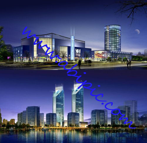 دانلود طرح لایه باز PSD شهر در شب Sources – City at night