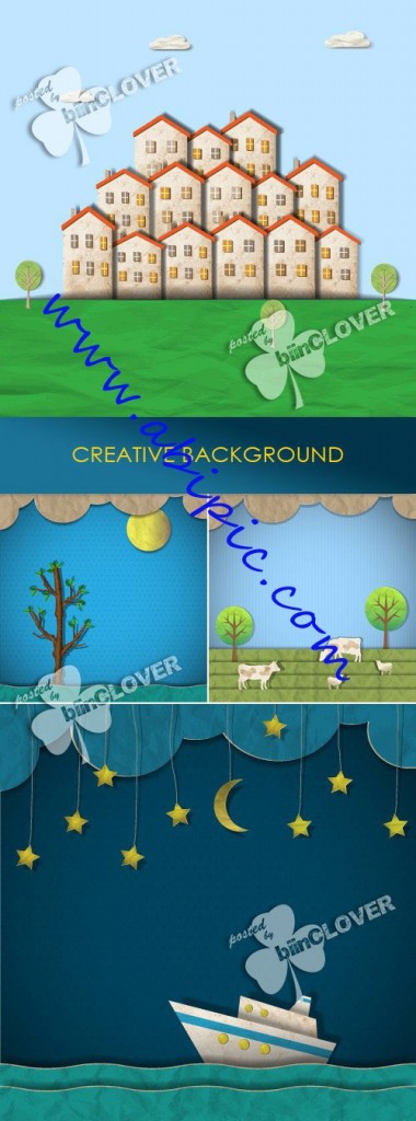 دانلود وکتور بکگراندهای خلاقانه زیبا Creative background