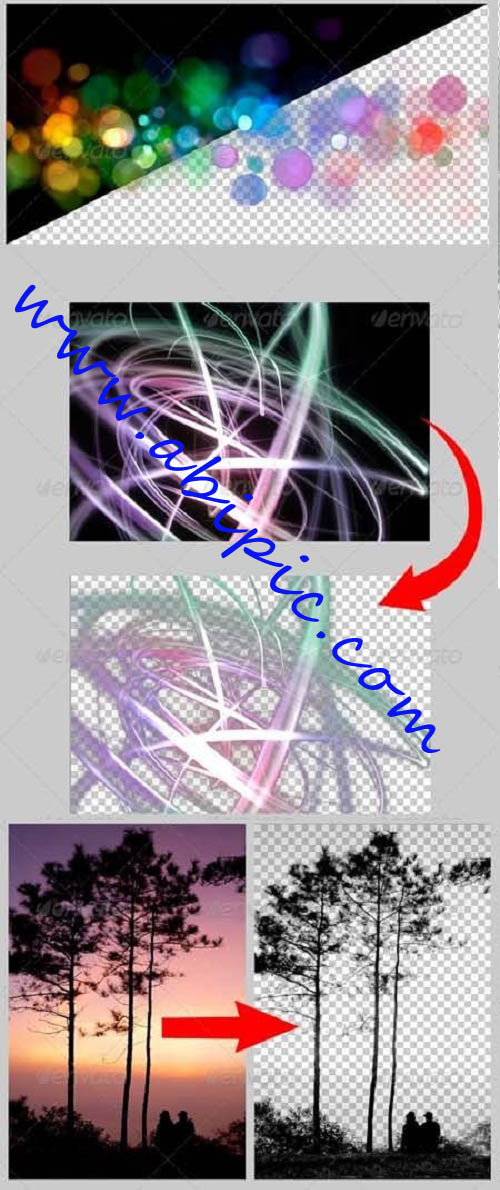 دانلود اکشن حذف و جداسازی اشیاء از پس زمینه سیاه و سفید