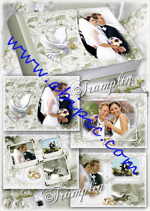 دانلود طرح لایه باز آلبوم زیبای عکس عروسی Wedding Photo Books