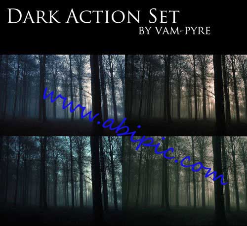 دانلود اکشن حرفه ای فتوشاپ ساخت تصاویر تاریک و ترسناک