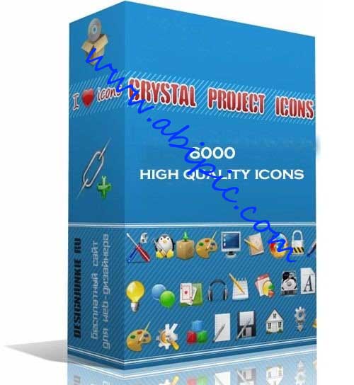 دانلود مجموعه عظیم Crystals Icon شامل 6000 آیکون با کیفیت بالا