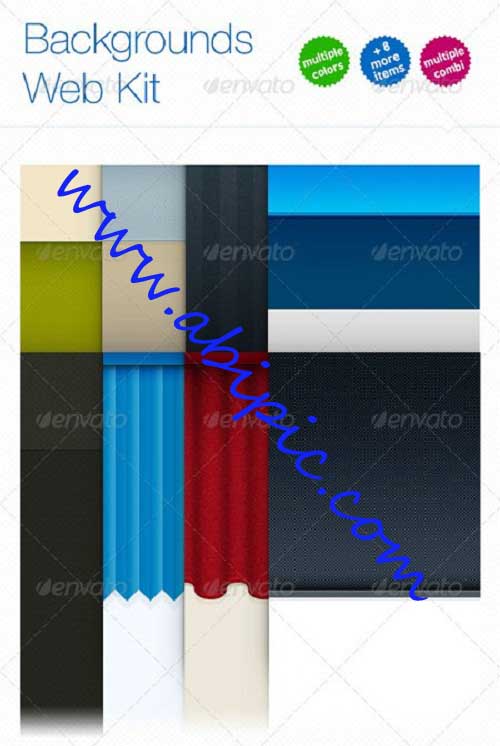 دانلود پترن و بکگراندهای طراحی سایت Backgrounds Web Kit