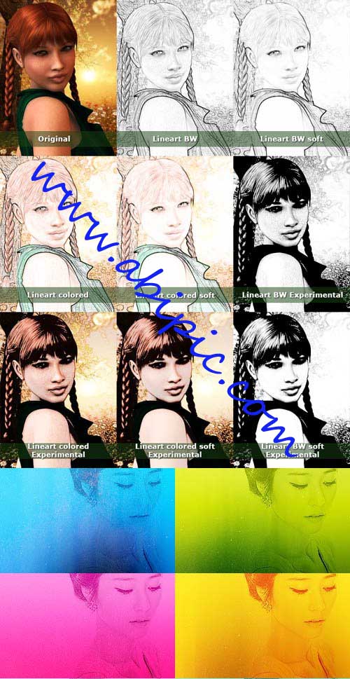 دانلود اکشن های متنوع و زیبا برای فتوشاپ Photoshop Actions