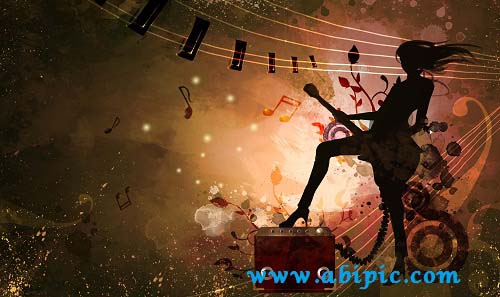 دنلود طرح لایه باز موزیک با طرح کثیف و شلوغ