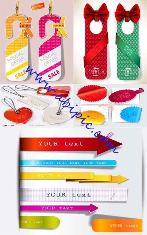 دانلود وکتور اتیکت و برچسب های فروش سری 2