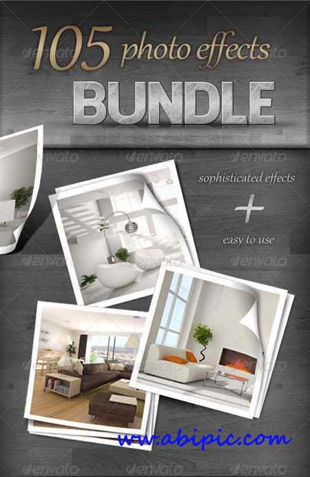 دانلود 105 افکت زیبای عکس GraphicRiver 105 Photo Effects