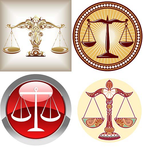 دانلود وکتور ترازوی عدالت و برابری Vector Libra﻿