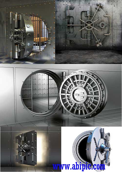 دانلود تصاویر شاتر استوک گاوصندوق بانک Bank vault Stock Photo