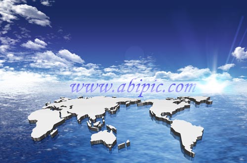 دانلود طرح لایه باز و خلاقانه نقشه جهان PSD Creative World Map