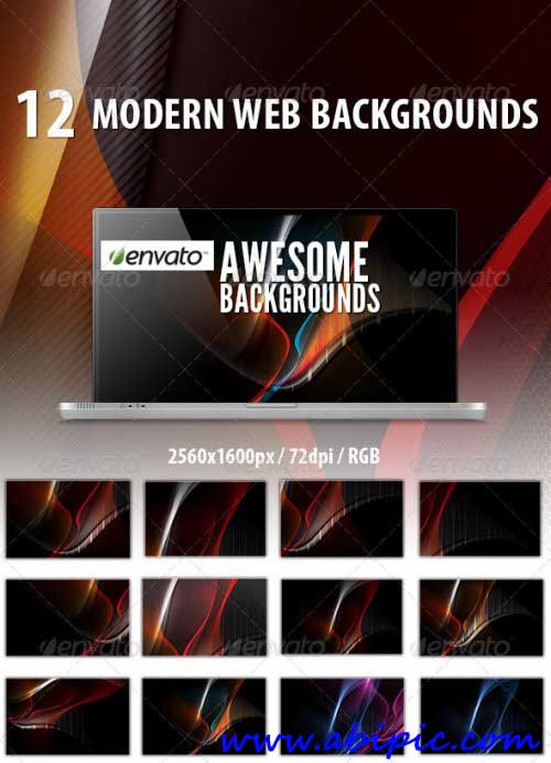 دانلود 12 بک گراند زیبا و مدرن برای طراحی سایت Web Backgrounds