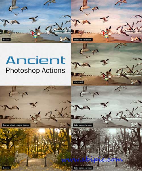 دانلود اکشن فتوشاپ ساخت تصاویر قدیمیPhotoshop Actions Ancient Actions