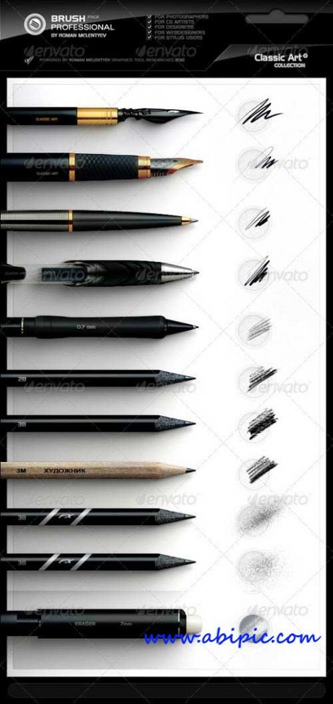 دانلود مجموعه براش حرفه ای هنرهای کلاسیک Brush Professional Classic Art