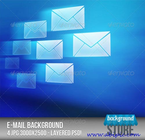 دانلود بک گراند لایه باز با طرح ایمیل Email Background PSD
