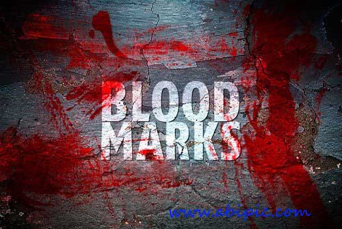 دانلود براش فتوشاپ خون Blood Marks brushes