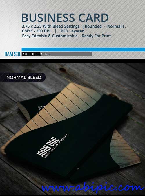 دانلود طرح لایه باز کارت ویزیت خلاقانه GraphicRiver Creative Business Card