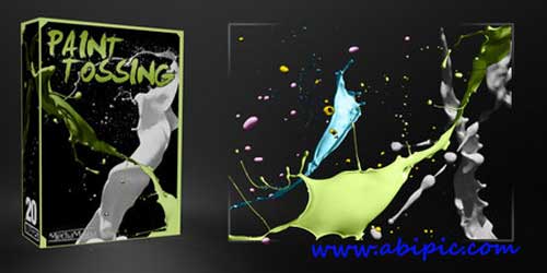 دانلود 20 عکس پاشیدن و پخش شدن رنگ Paint Tossing Pack