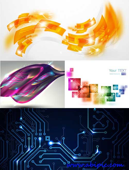 دانلود 6 وکتور بک گراند آبسترکت Backgrounds Vector