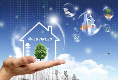 دانلود سورس فتوشاپ با نام تجارت الکترونیک Electronic Business PSD Source