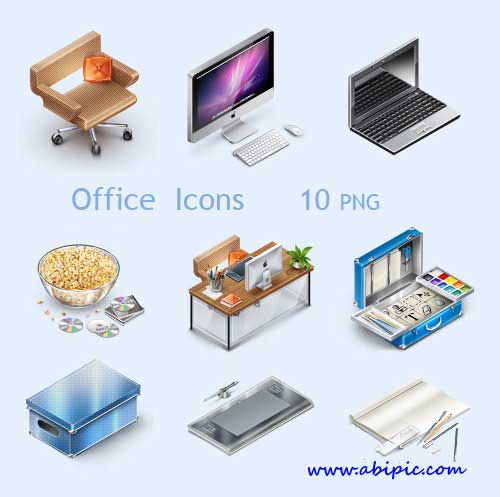 دانلود مجموعه آیکون های اداری دفتری Collection of Office Icons
