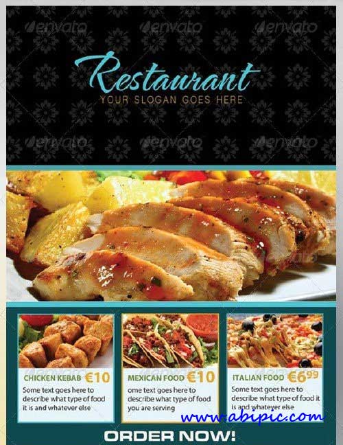 دانلود پوستر تبلیغاتی رستوران شماره 6 The Restaurant Flyer