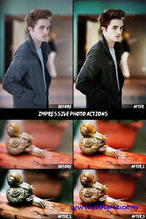 دانلود 3 اکشن گیرا و حرفه ای برای فوشاپ Impressive Photo Actions