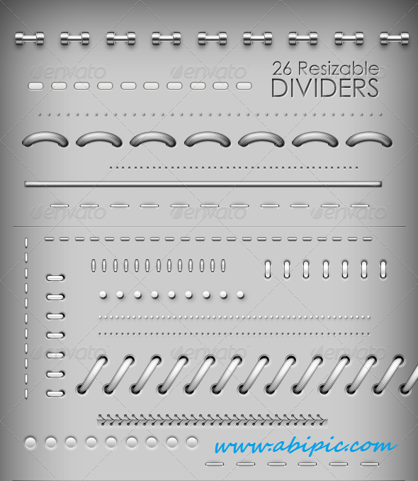 دانلد طرح لایه باز خطوط جدا کننده شماره 2 Ultimate Dividers PSD