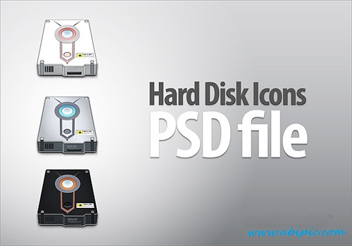 دانلود طرح لایه باز آیکون هارد دیسک Hard Disk Icons
