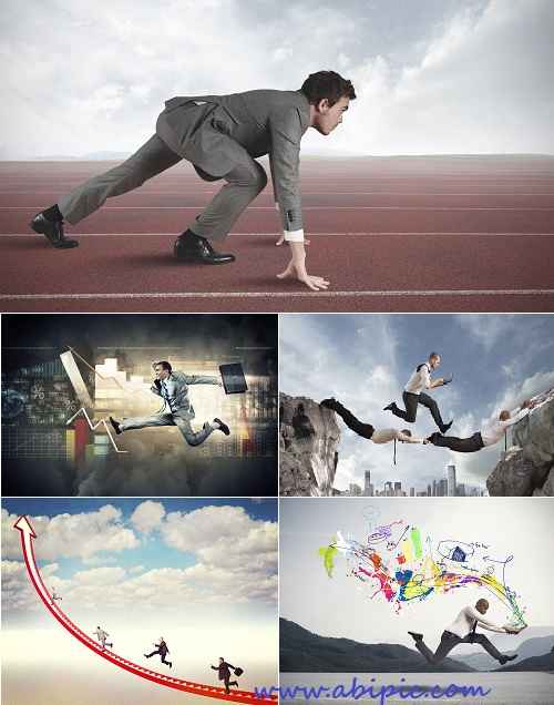 دانلود تصاویر استوک مرد در حال دویدن HQ Images Running Man