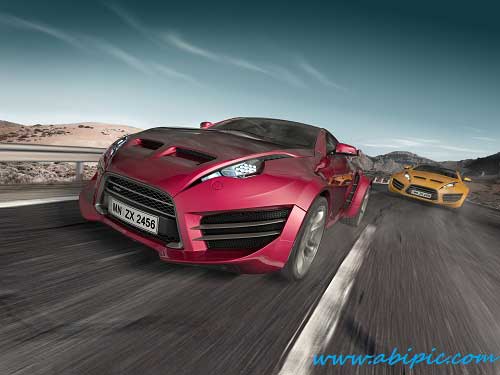 دانلود تصاویر استوک ماشین های مسابقه ای و سرعت Speedway Stock Photo