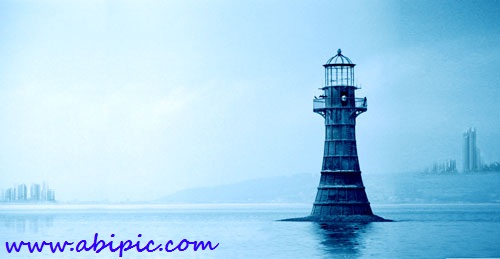 دانلود طرح لایه باز فانوس دریایی PSD Lighthouse