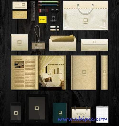 دانلود طرح لایه باز ست اداری شماره PSD Corporate Identity Vol.2