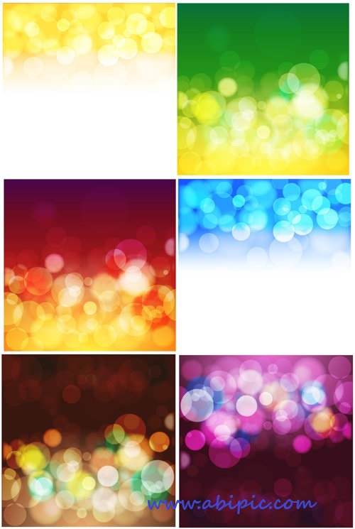 دانلود وکتور و براش بک گراند مات و حباب Blur Bubbles Vector Backgrounds