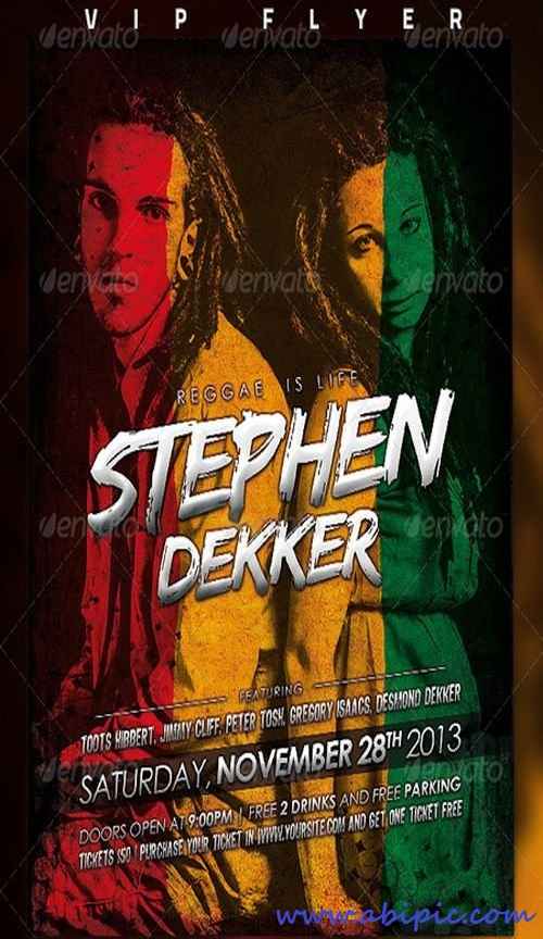 دانلود طرح لایه باز پوستر هنری PSD Artist Flyer