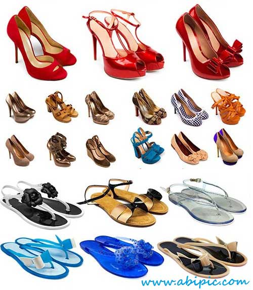 دانلود تصاویر استوک انواع کفش های زنانه Stock Photo female shoes