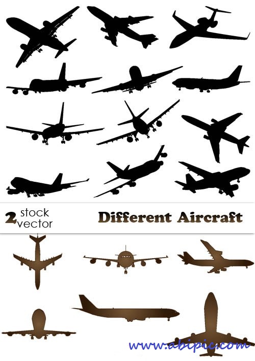 دانلود وکتور هواپیما Vectors Different Aircraft