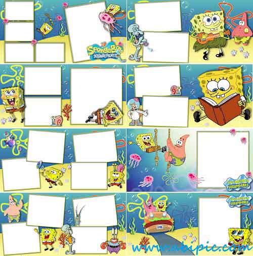 دانلود فون آتلیه کودک Cartoon Photobook SpongeBob SquarePants