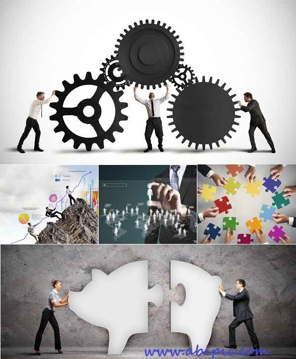 دانلود تصاویر استوک با مفهوم کار تیمی شماره 2 Stock Photos Concept of Teamwork