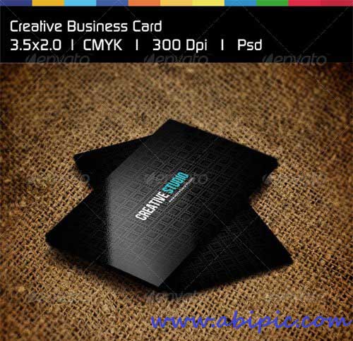 دانلود طرح لایه باز کارت ویزیت خلاقانه شماره 6 Creative Business Card