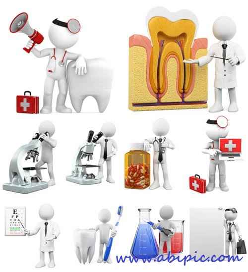 دانلود آدمک های سه بعدی با طرح پزشکی و بهداشتی 3D Characters Medicine