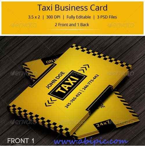 دانلود کارت ویزیت تاکسی و تاکسی تلفنی Taxi Business Card