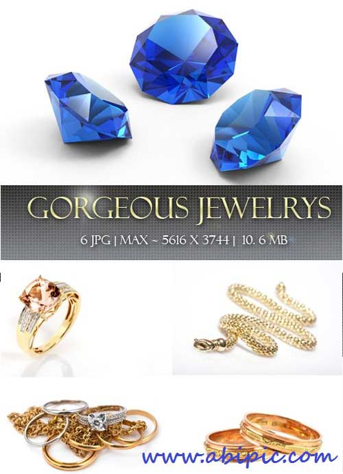 دانلود تصاویر استوک جواهرات و سنگ های قیمتی Gorgeous jewelry Stock Photos