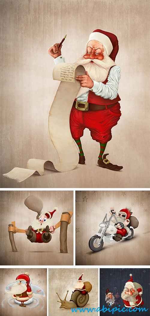 دانلود تصاویر استوک بابانوئل Santa Claus and his adventure
