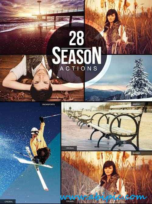 دانلود مجموعه 28 اکشن منتخب فتوشاپ 28 Season PS Actions
