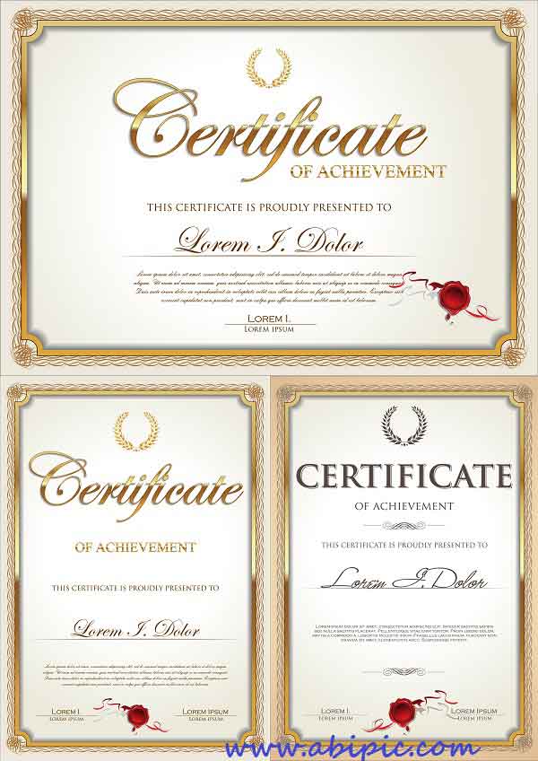 دانلود وکتور گواهی و تاییدیه Certificate vector